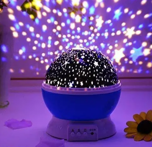 Star Lights Master For Decoration Rotating 360 Degree Moon Night Light Lamp Projector with Multi Colors and USB Cable