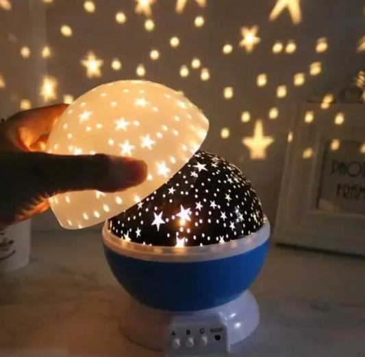 Star Lights Master For Decoration Rotating 360 Degree Moon Night Light Lamp Projector with Multi Colors and USB Cable