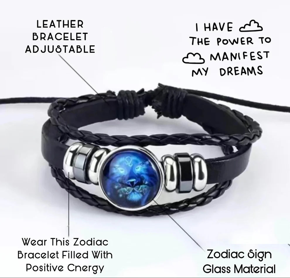 Zodiac Sign Powerful Manifestation Bracelet Adjustable (Energized)